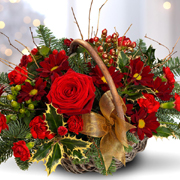 Festive Ruby Basket