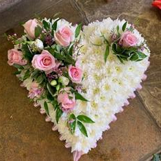 Pink &amp; White Heart