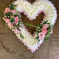 Pink open heart