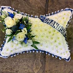 Double ribbon edge pillow
