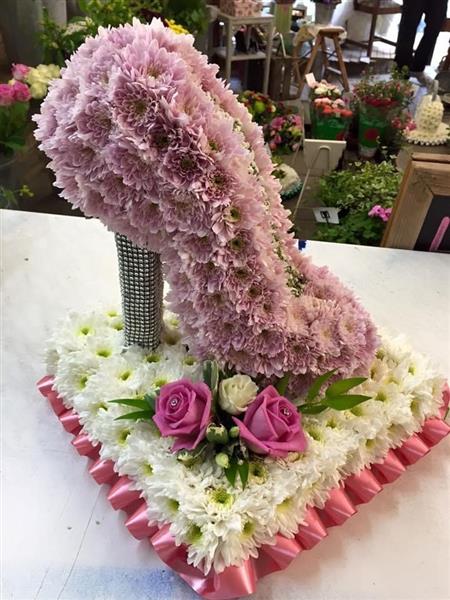 High Heel Shoe Funeral Flowers Hanwell